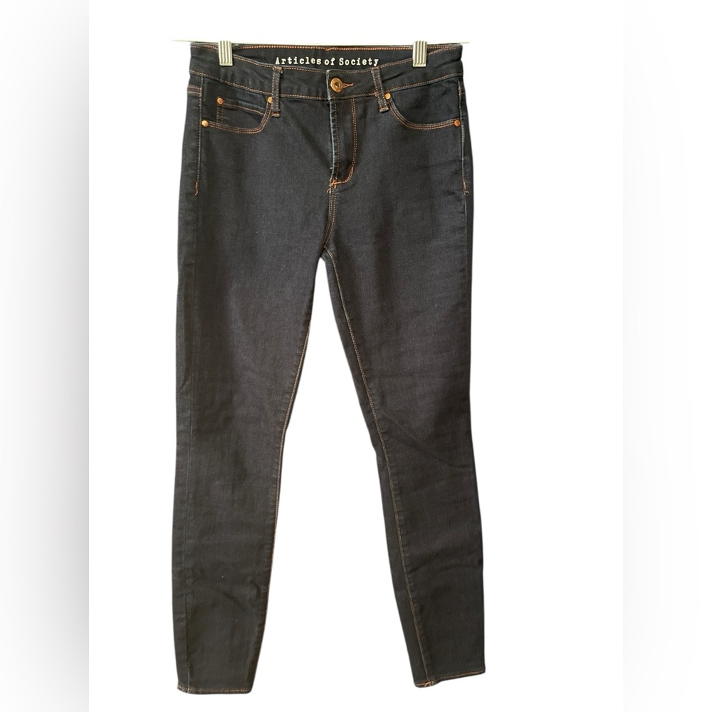 Articles Of Society Dark Blue Skinny Jeans - Picture 2 of 4